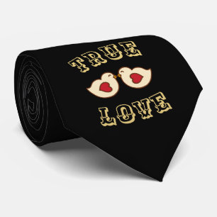 Gravata de Cabelo com Tatuagem de Amor Verdadeiro