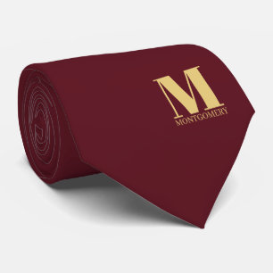 Gravata de Cama de Casamento com Monograma + Nome