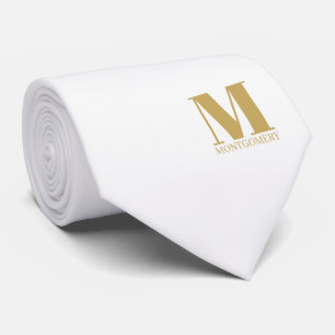 Gravata de Cama de Casamento com Monograma + Nome