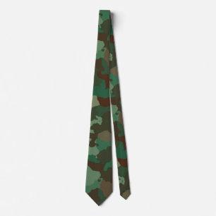 gravata de camuflagem militar