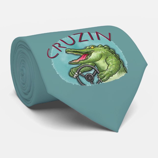 Gravata de carro Cruisin Alligator (Rolled)