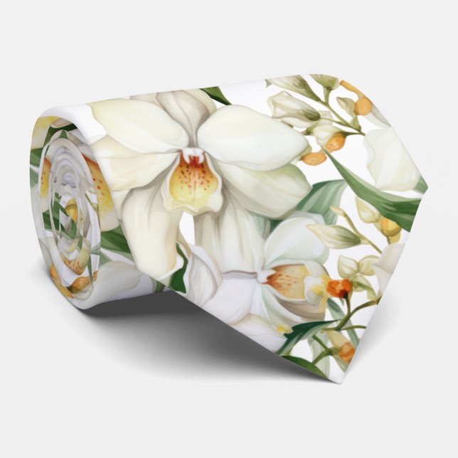 Gravata de Cavalheiro | Gravata Floral para Casame (Rolled)