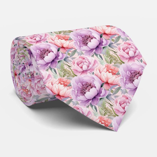 Gravata de Cavalheiro | Gravata Floral para Casame (Rolled)