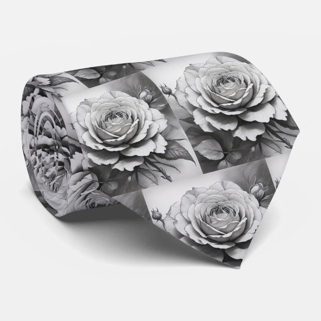Gravata de Cavalheiro | Gravata Floral para Casame (Rolled)