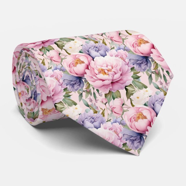 Gravata de Cavalheiro | Gravata Floral para Casame (Rolled)