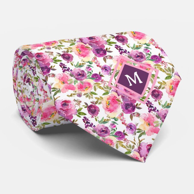 Gravata de Cavalheiro | Gravata Floral para Casame (Rolled)