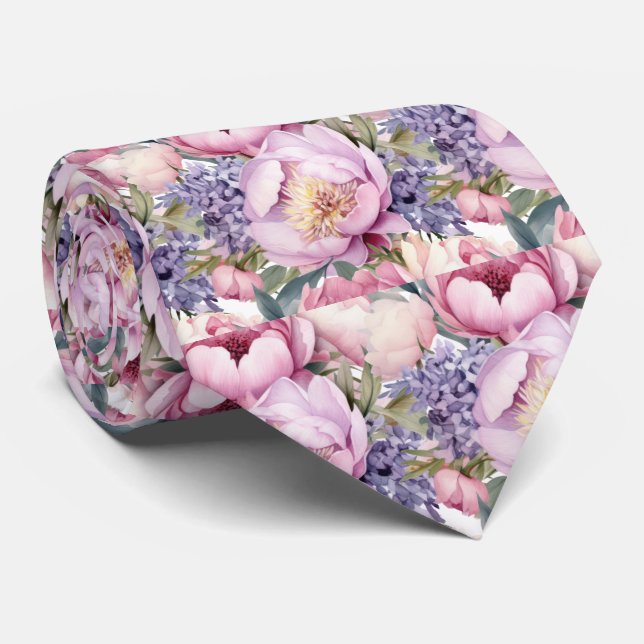 Gravata de Cavalheiro | Gravata Floral para Casame (Rolled)