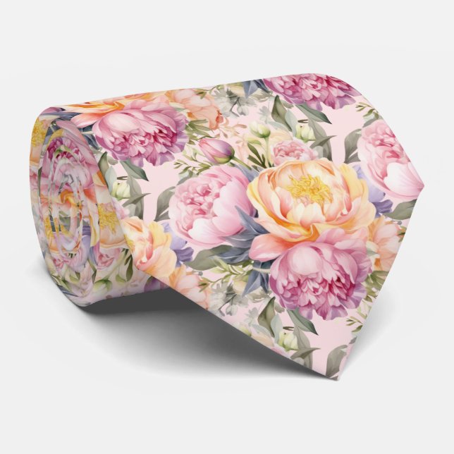 Gravata de Cavalheiro | Gravata Floral para Casame (Rolled)