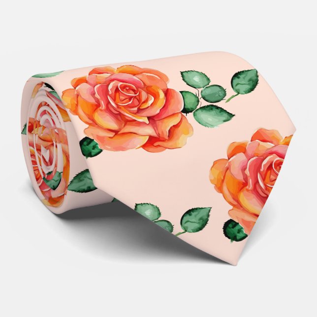 Gravata de Cavalheiro | Gravata Floral para Casame (Rolled)
