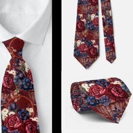 Gravata de Cavalheiro | Gravata Floral para Casame