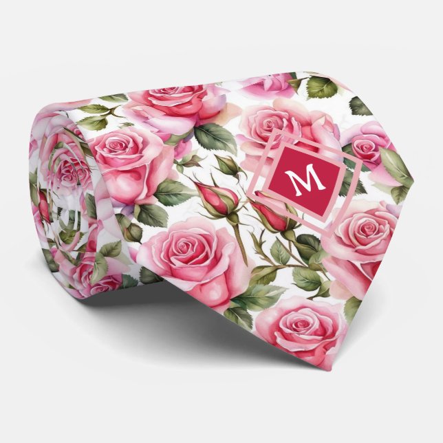Gravata de Cavalheiro | Gravata Floral para Casame (Rolled)