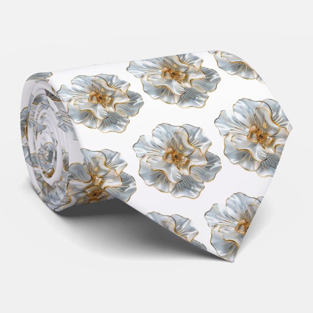 Gravata de Cavalheiro | Gravata Floral para Casame (Rolled)