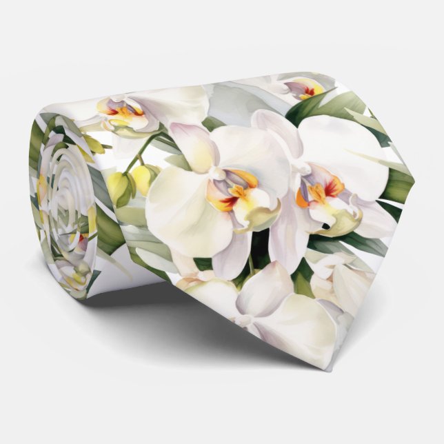 Gravata de Cavalheiro | Gravata Floral para Casame (Rolled)