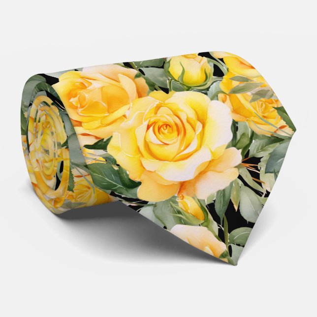 Gravata de Cavalheiro | Gravata Floral para Casame (Rolled)