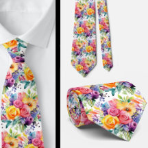 Gravata de Cavalheiro | Necktie Floral para Casame