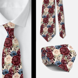 Gravata de Cavalheiro   Necktie Floral para Casame