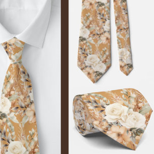 Gravata de Cavalheiro Necktie Floral para Casame