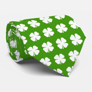 Gravata de Dia de São Patrício verde para roupa 