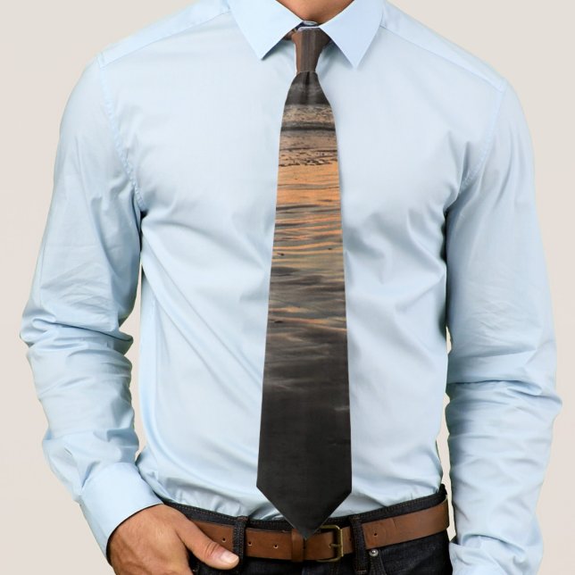 Gravata De Dusk Till Twilight No Impressão De Foto Da Prai (Criador carregado)