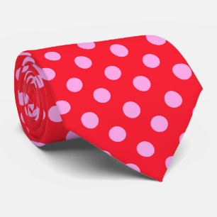 Gravata de festa de palhaço_pontos cor-de-rosa jum