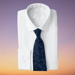 Gravata De Gato Sonolento - Padrão De Gato Whimsic