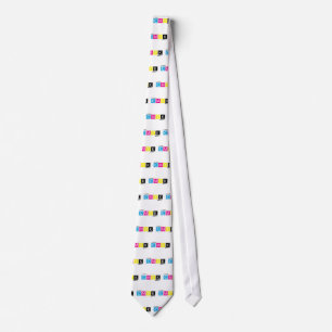 Gravata de Impressora de Designer Gráfico CMYK