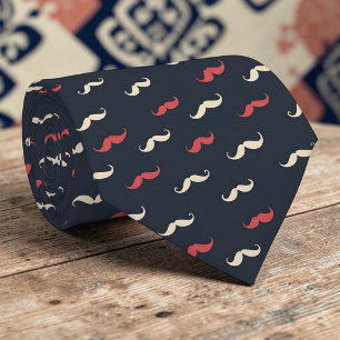 Gravata de Lacinho com Estampa de Bigode