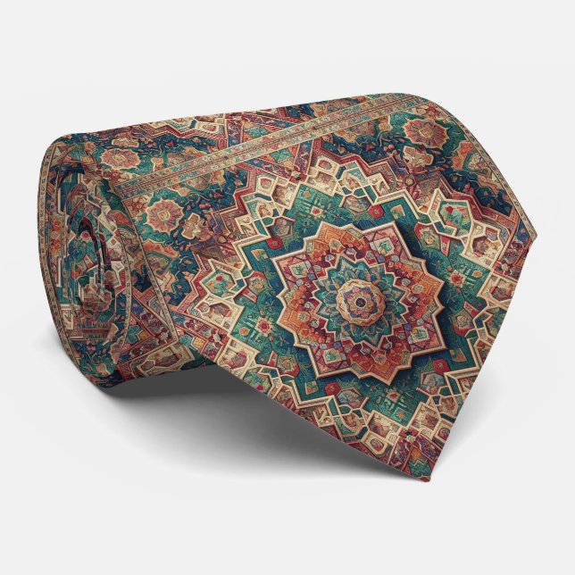 Gravata de luxo em estilo persa de designer | Grav (Rolled)