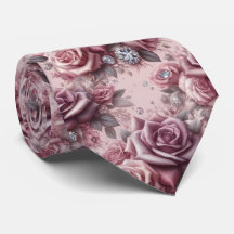 Gravata de Luxo para Casamento | Rosas Roxas e Dia