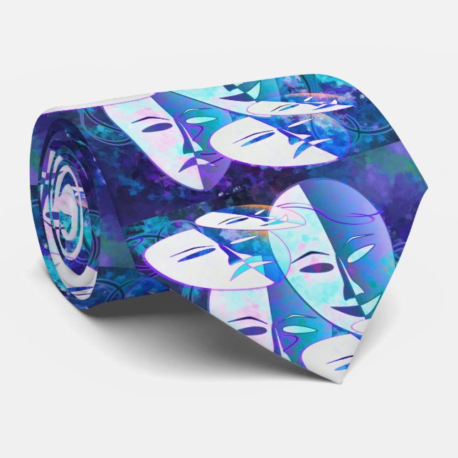 Gravata de Máscara de Carnaval Mardi Gras (Rolled)