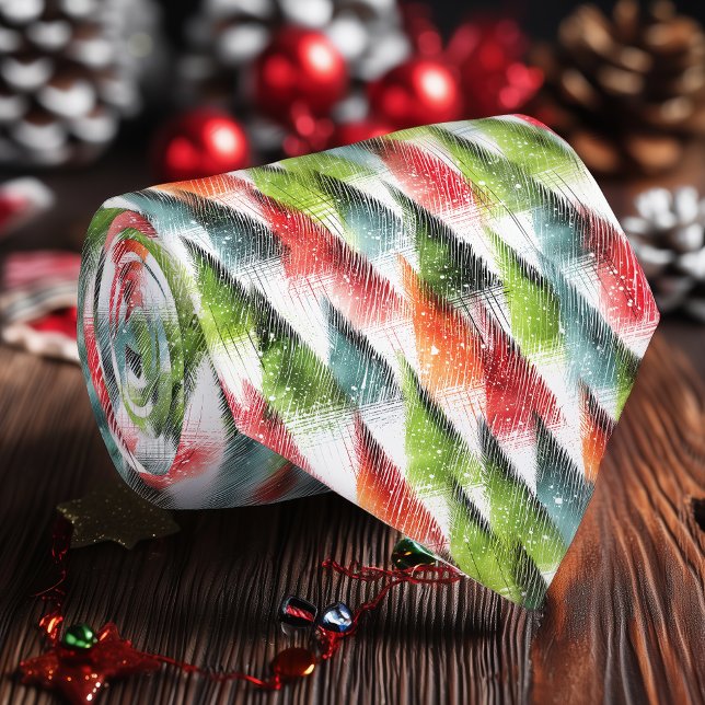 Gravata de Natal de Árvore Evergreen Minimalista (Criador carregado)