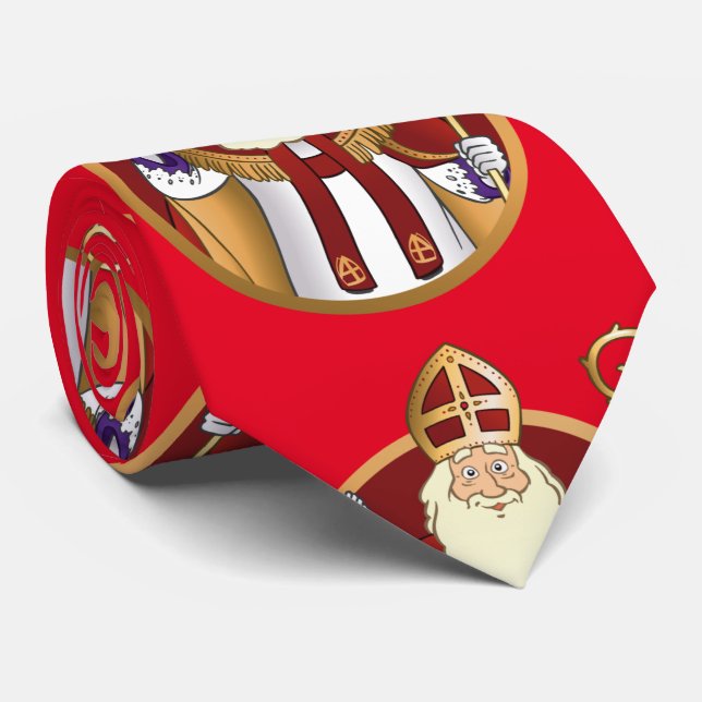 Gravata de Natal de Sinterklaas - gravata de Natal (Rolled)