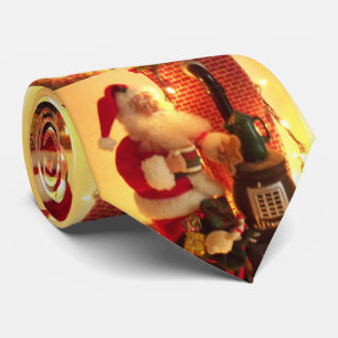 Gravata de Natal do Papai Noel para Homens