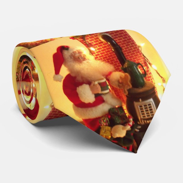 Gravata de Natal do Papai Noel para Homens (Rolled)