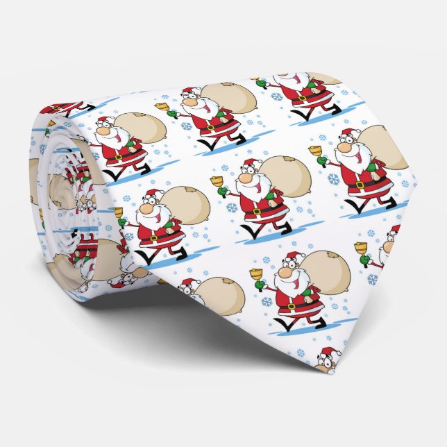 Gravata de Natal/Papai Noel (Rolled)