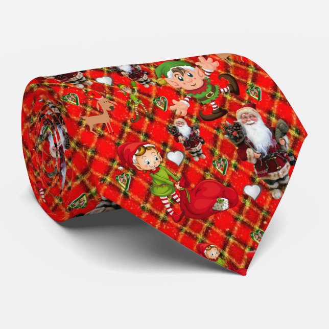 Gravata de Natal, Papais noeis (Rolled)