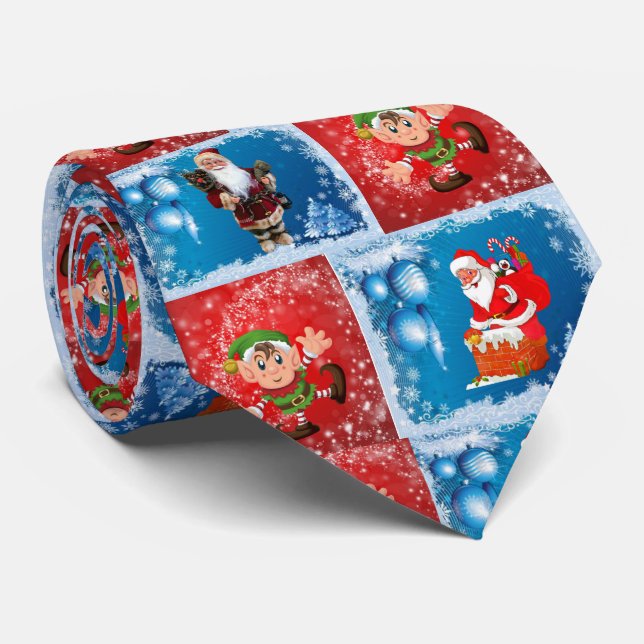 Gravata de Natal, Papais noeis (Rolled)