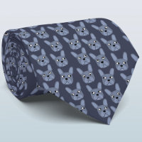 Gravata de Néck de Bulldog Azul