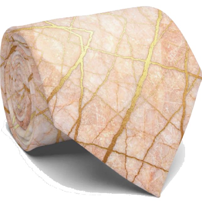 Gravata de Pedra de Luxo | Mármore Rosa Dourado &  (Criador carregado)