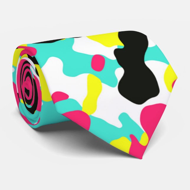 Gravata de Pescoço Camo Brilhante (Rolled)