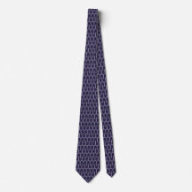 Gravata de Pescoço com Design Geométrico Roxo Escu