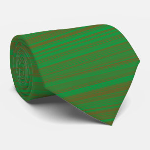 Gravata de Pescoço com Padrão de Listras Verde Mar