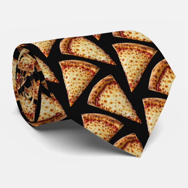 Gravata de Pescoço com Padrão de Pizza de Queijo | (Rolled)