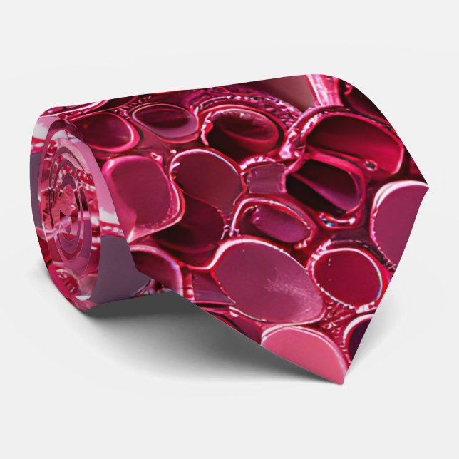 Gravata de Pescoço com Sequência Cor-de-Rosa Glitt (Rolled)