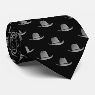 Gravata de Pescoço de Chapéu Cinza de Cowboy de Ro