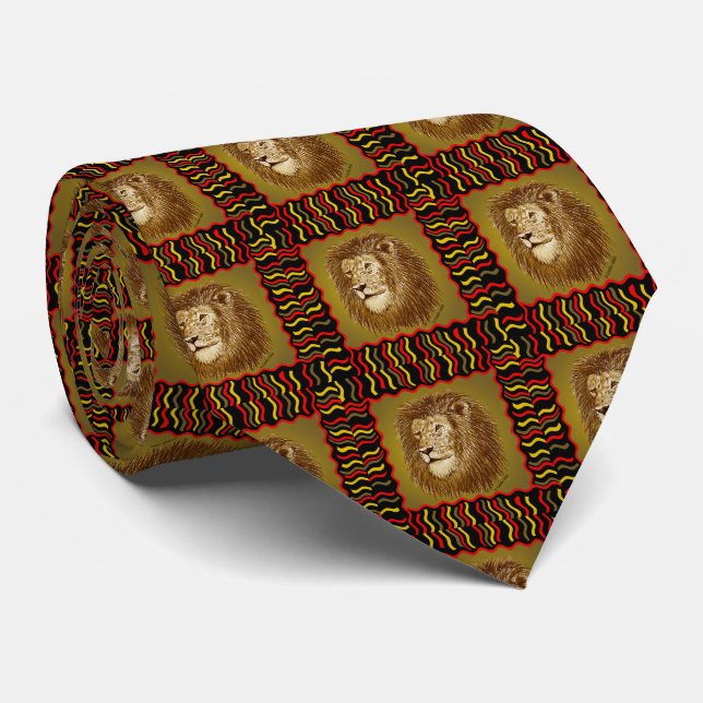 Gravata de Pescoço de Leão Africano (Rolled)