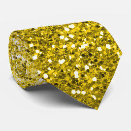 Gravata de Pescoço Dourada com Luminosas de Luxo