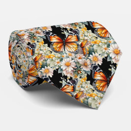 Gravata de Pescoço Elegante do Jardim de Borboleta