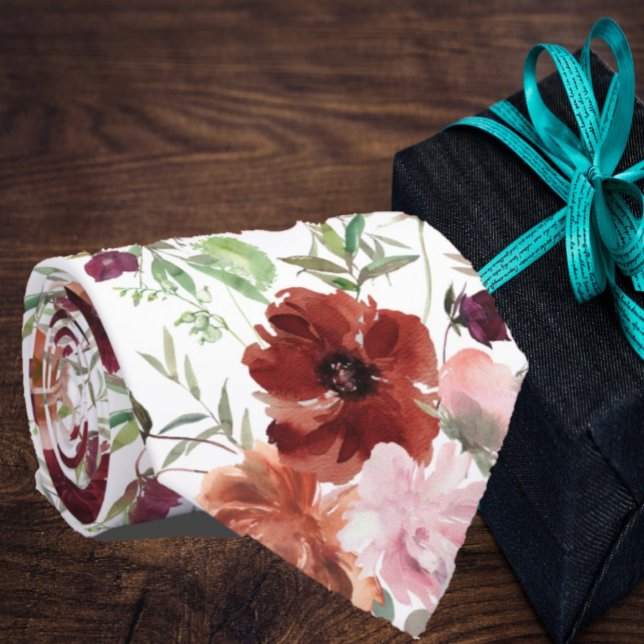 Gravata de pescoço floral com Rosas Rosa e Flores  (Criador carregado)