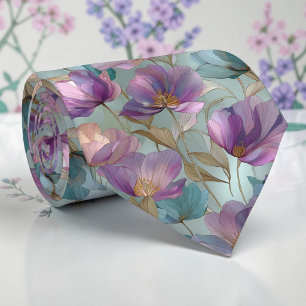 Gravata de Pescoço Floral de Tulipa de Primavera S